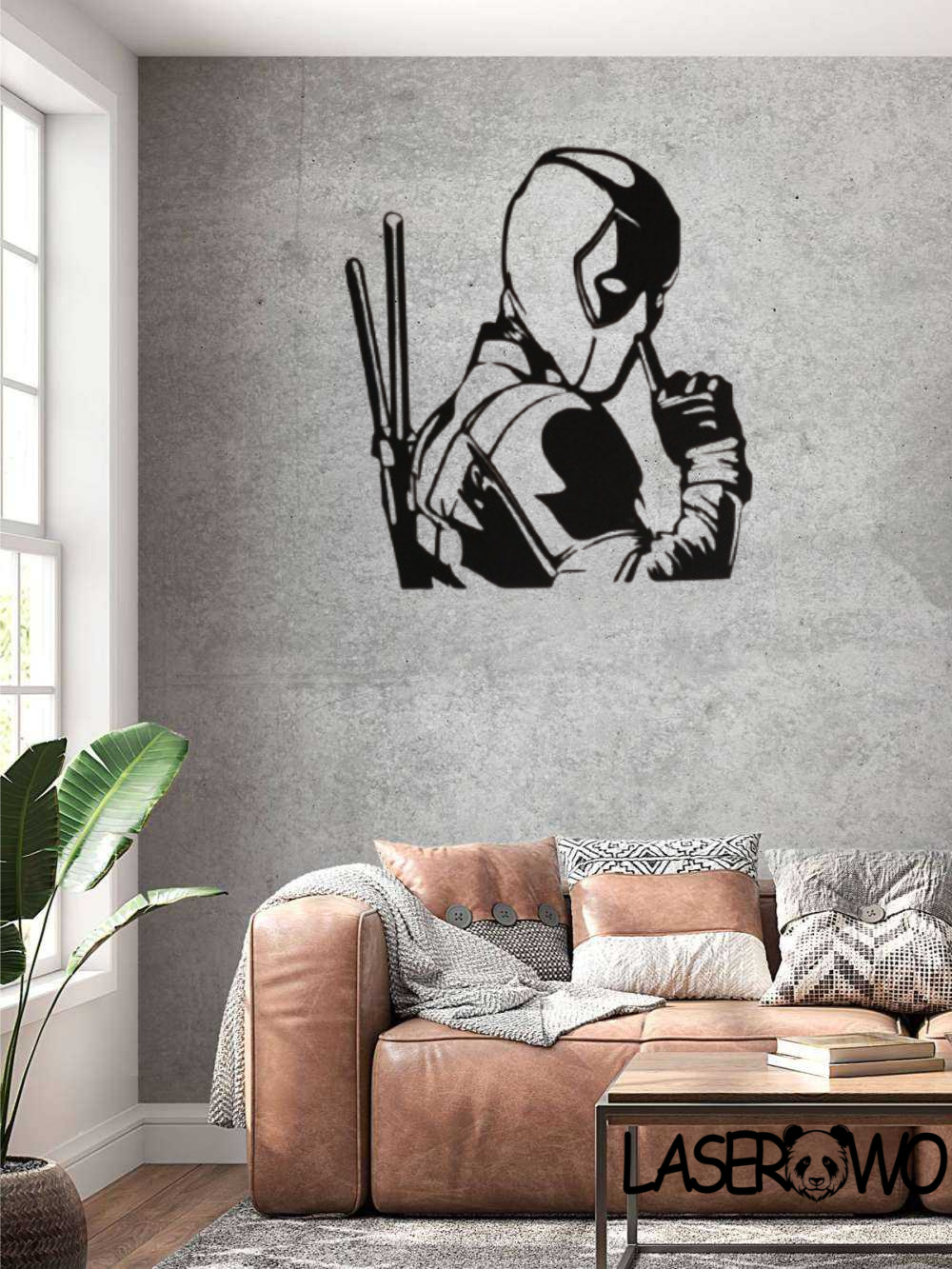 DEADPOOL SYLWETKA - DEKORACJA HDF 3MM