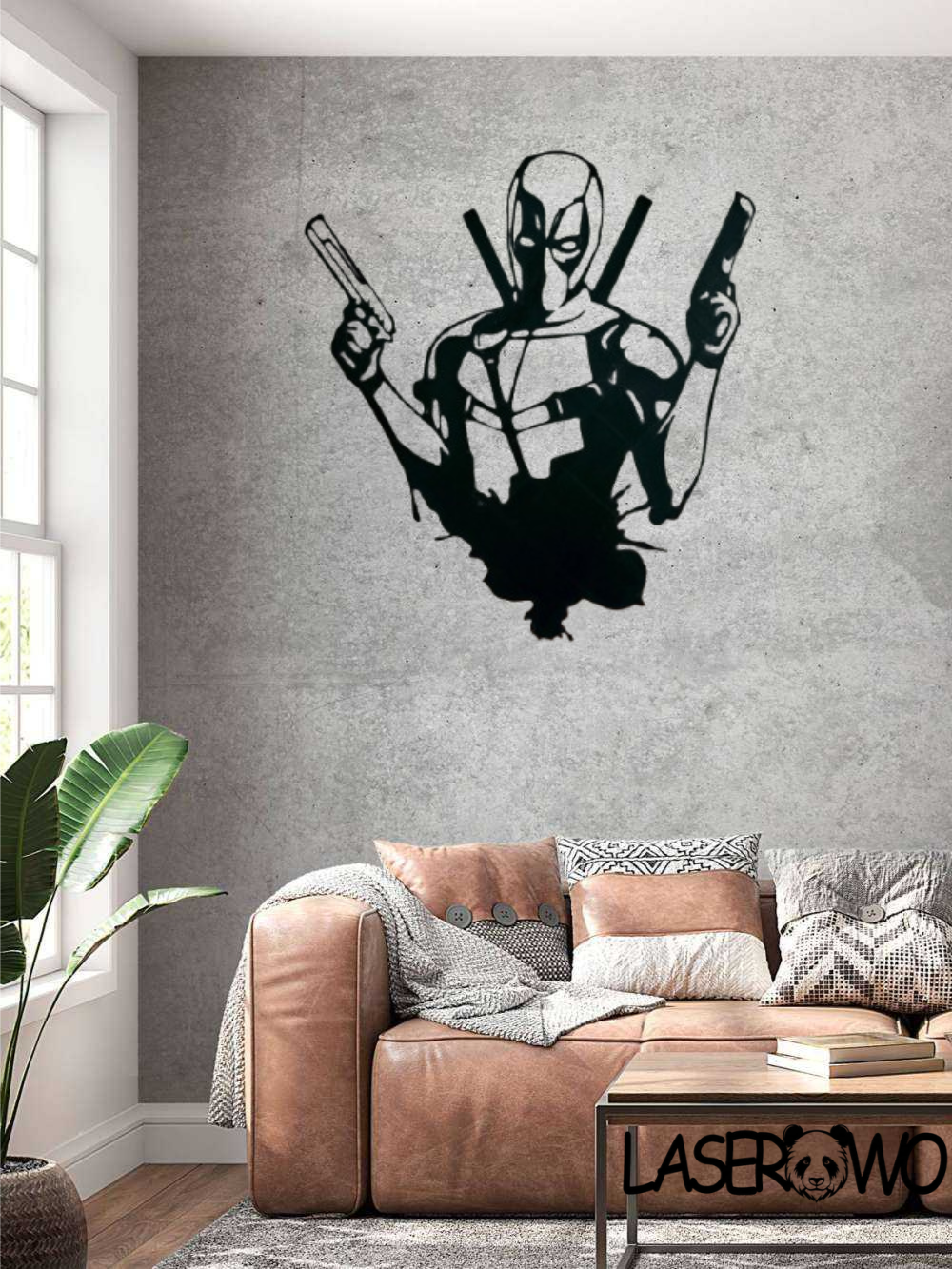 DEADPOOL SYLWETKA 1 - DEKORACJA HDF 3MM