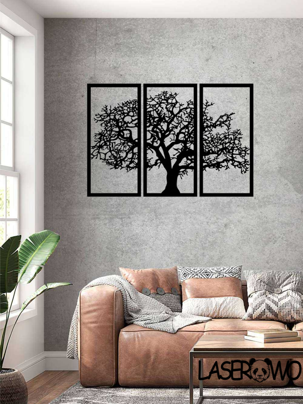 DRZEWO TRYPTYK - DEKORACJA HDF 3MM