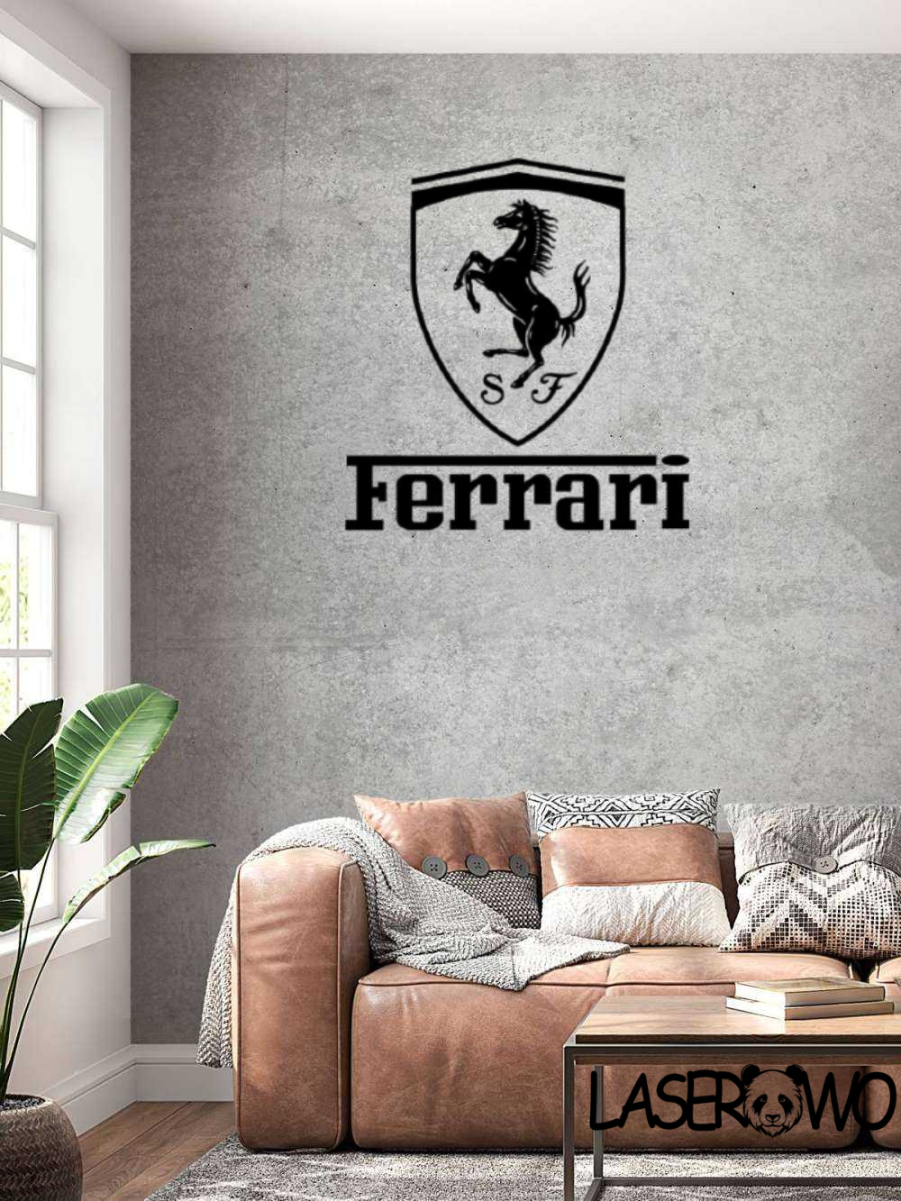 FERRARI LOGO - DEKORACJA HDF 3MM