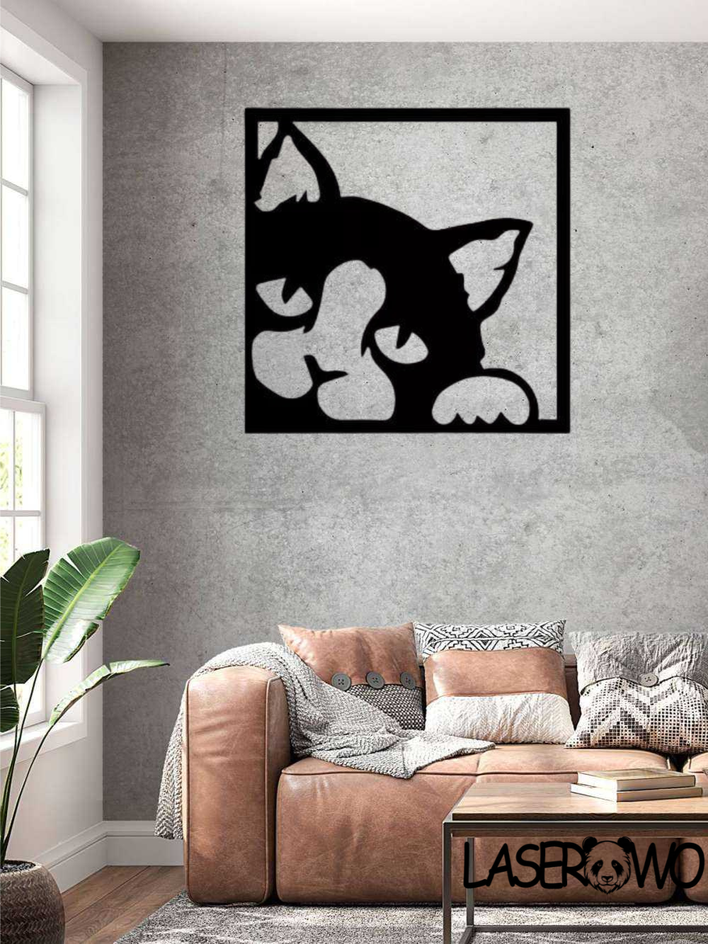 KOT W RAMCE - DEKORACJA HDF 3MM