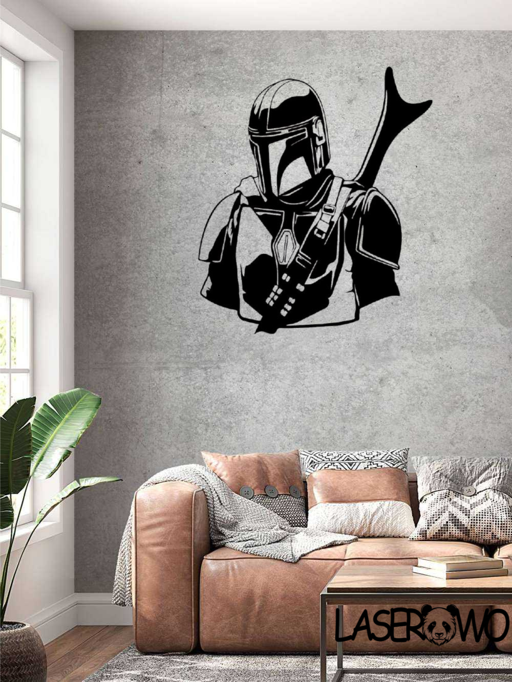 MANDALORIAN SYLWETKA - DEKORACJA HDF 3MM