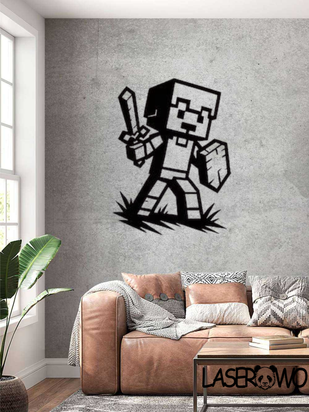 MINECRAFT - POSTAĆ Z MIECZEM - DEKORACJA HDF 3MM