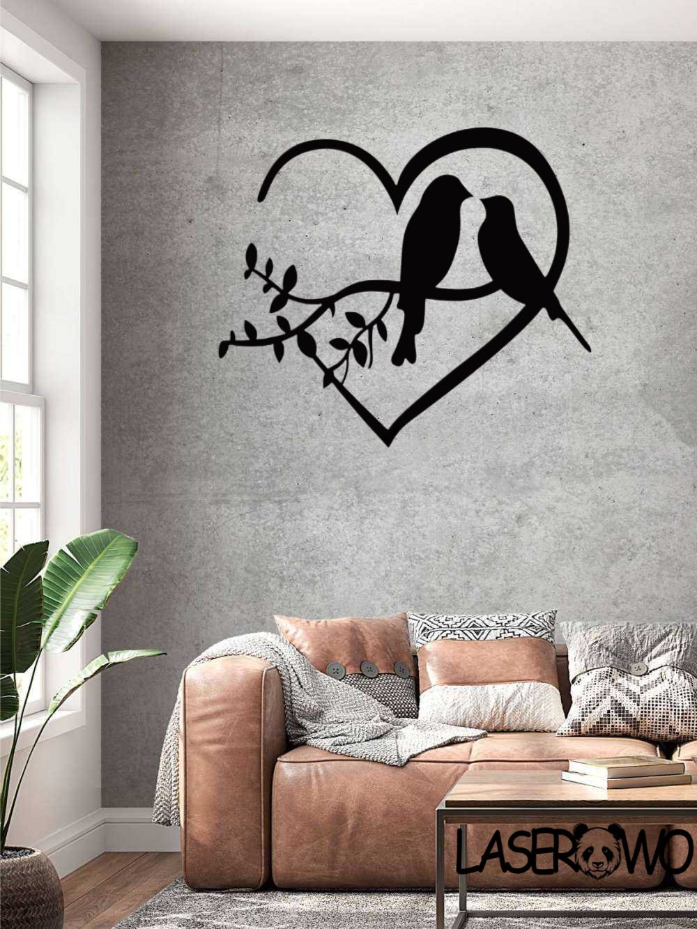 PTAKI W SERCU - DEKORACJA HDF 3MM