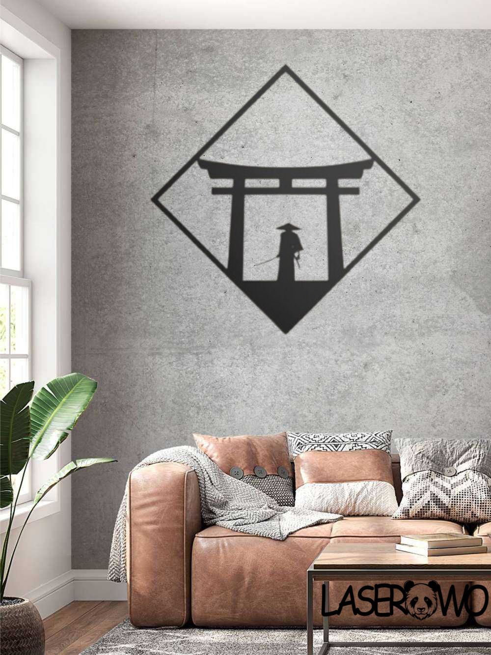 SAMURAJ POD BRAMĄ TORII – DEKORACJA HDF 3MM