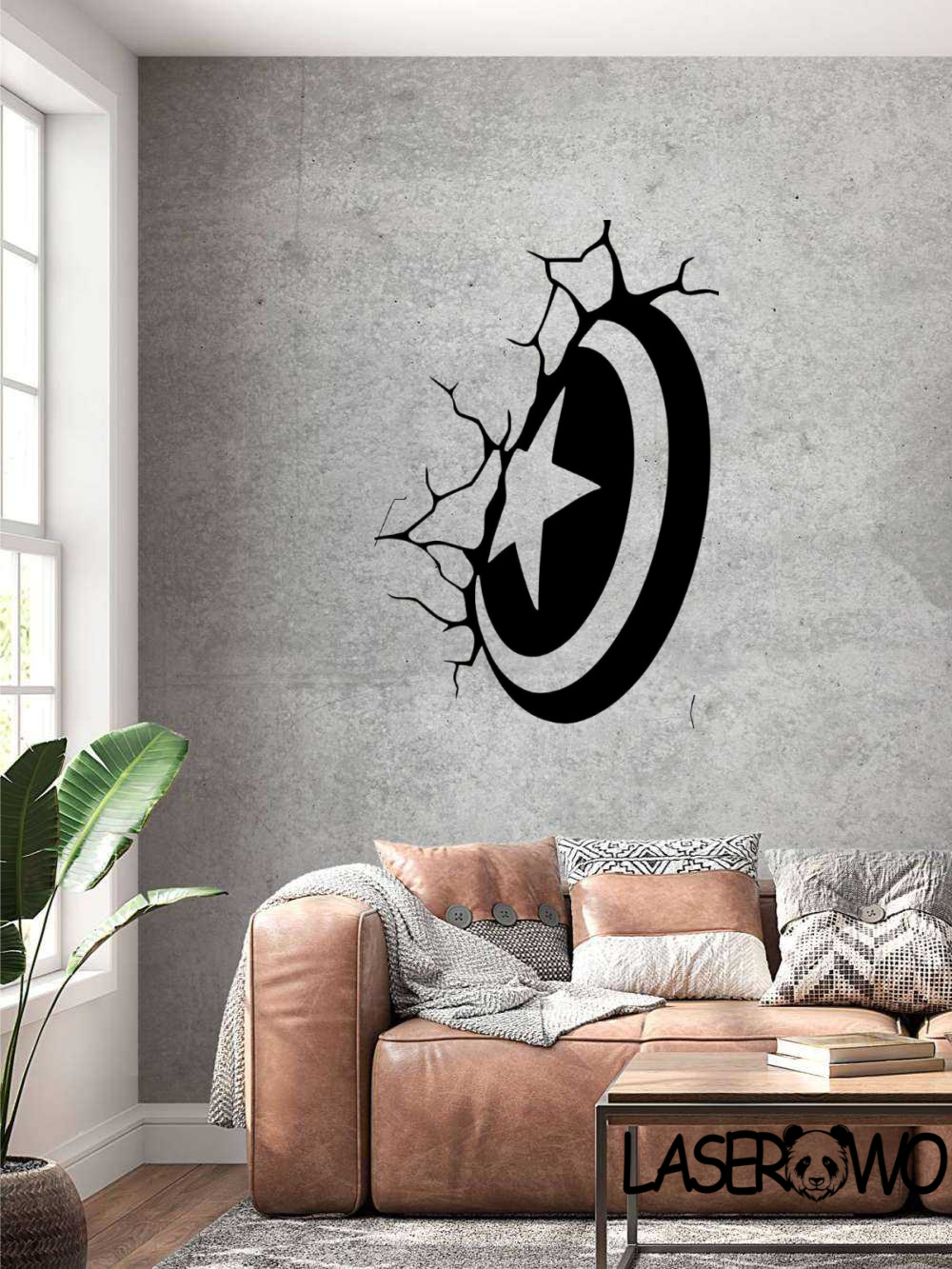 TARCZA KAPITANA AMERYKI MARVEL - DEKORACJA HDF 3MM